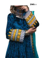 Stunnig Handmade Velvet AfghanTraditional Kuchi dress