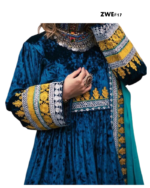 Stunnig Handmade Velvet AfghanTraditional Kuchi dress