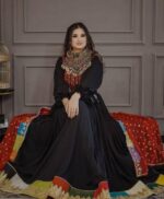 Afghani handmade dress by Zeenat Wears, showcasing unique cultural style and intricate traditional craftsmanship, perfect for elegant occasions.